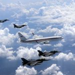 Pesawat Tempur F-16 dan T-50i Kawal Penerbangan Presiden RI pada Peringatan HUT ke-80 TNI AU