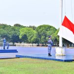 Upacara 17 September di Mabesau, Kapusgeosau Ingatkan Kesehatan dan Kesiapsiagaan Bencana